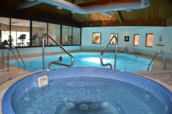 Indoor pool, outdoor pool