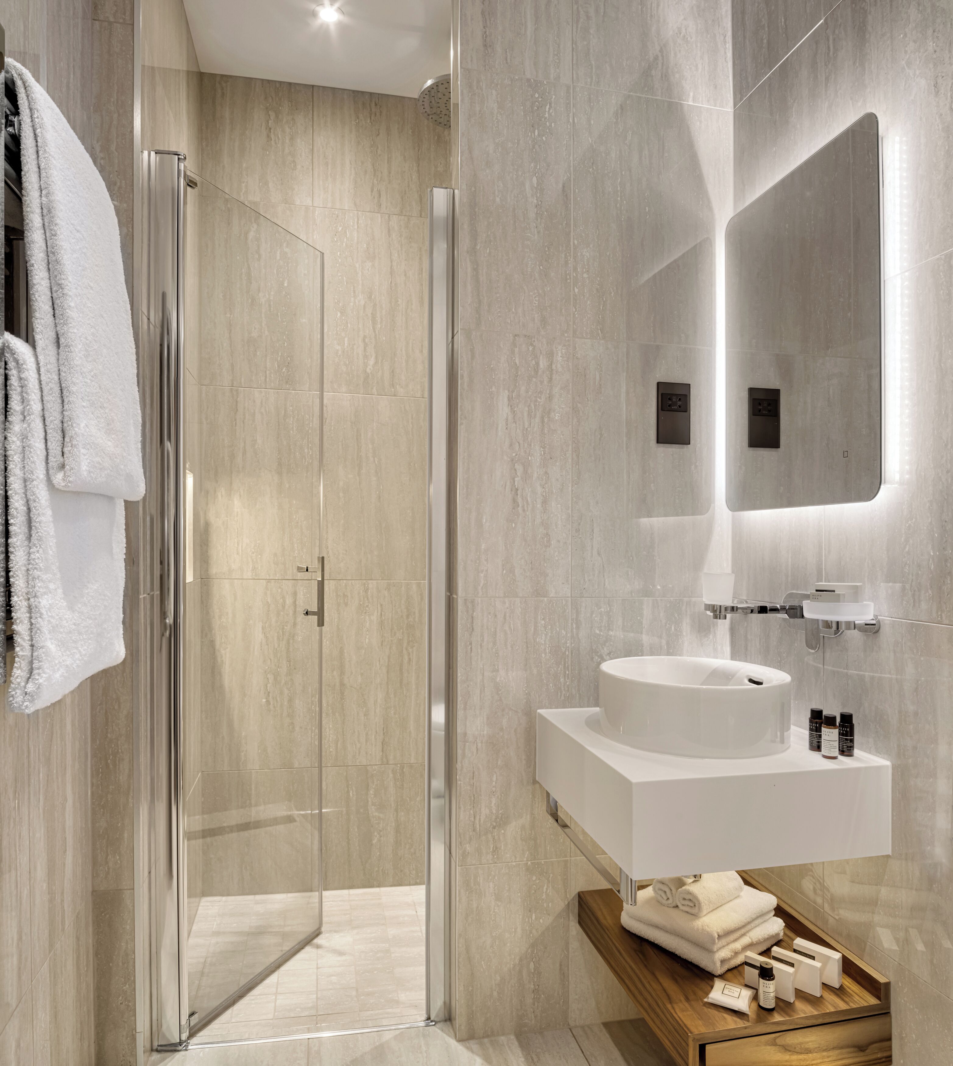 free toiletries, hair dryer, towels, soap