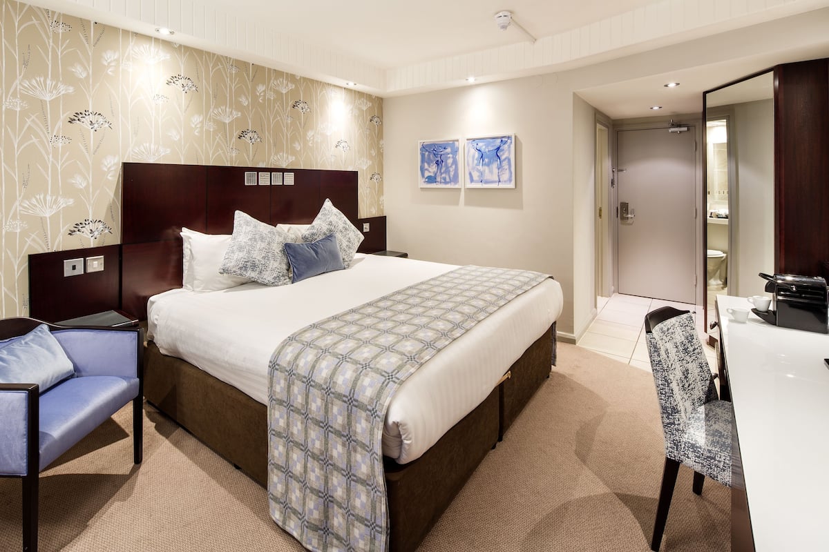 privilege, room, 1 double bed, garden view | desk, iron/ironing board, free wifi, bed sheets