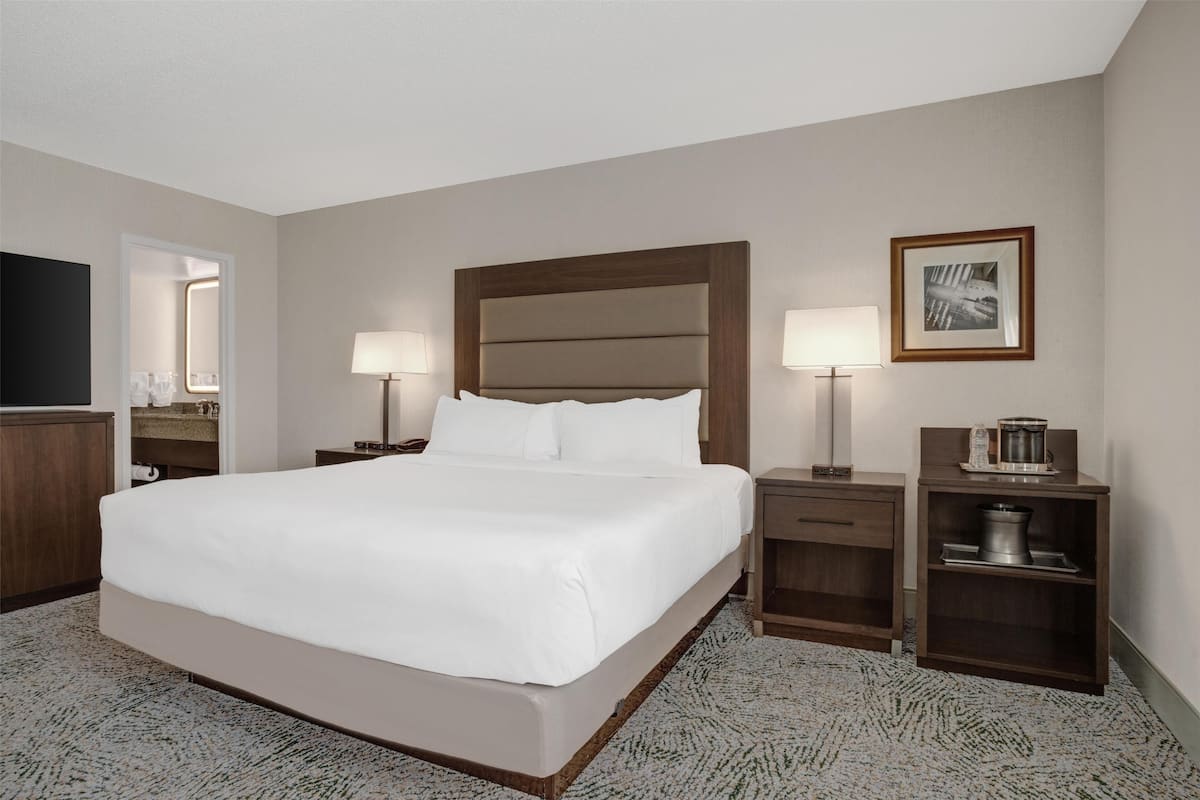 1 King Bed Oversized Room W/pullout Sofa | Hypo-allergenic bedding, in-room safe, blackout drapes, soundproofing