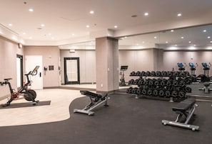 Stay fit and active in this well-equipped gym with a variety of equipment and amenities.