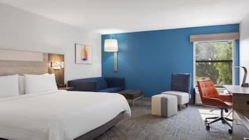 Suite, 1 King Bed | Desk, blackout drapes, iron/ironing board, free WiFi