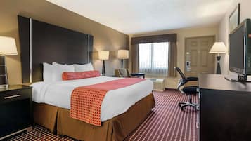 Standard Room, 1 King Bed, Non Smoking, Refrigerator & Microwave | Pillowtop beds, desk, laptop workspace, blackout drapes