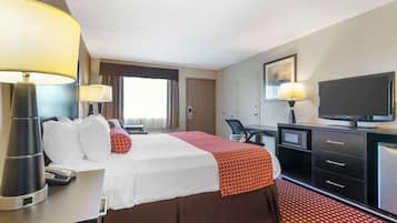 Standard Room, 1 King Bed, Accessible, Refrigerator & Microwave | Pillowtop beds, desk, laptop workspace, blackout drapes
