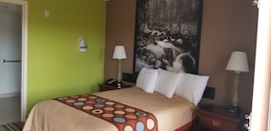 Escritorio, cortinas opacas, tabla de planchar con plancha y wifi gratis