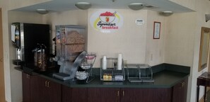 Free daily on-the-go breakfast 