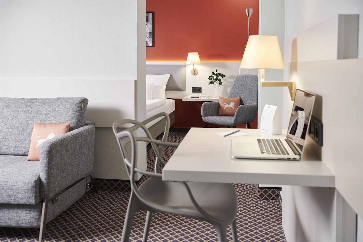 Standard Studio, 1 Double Bed with Sofa bed, Courtyard Area | Hypo-allergenic bedding, in-room safe, desk, soundproofing
