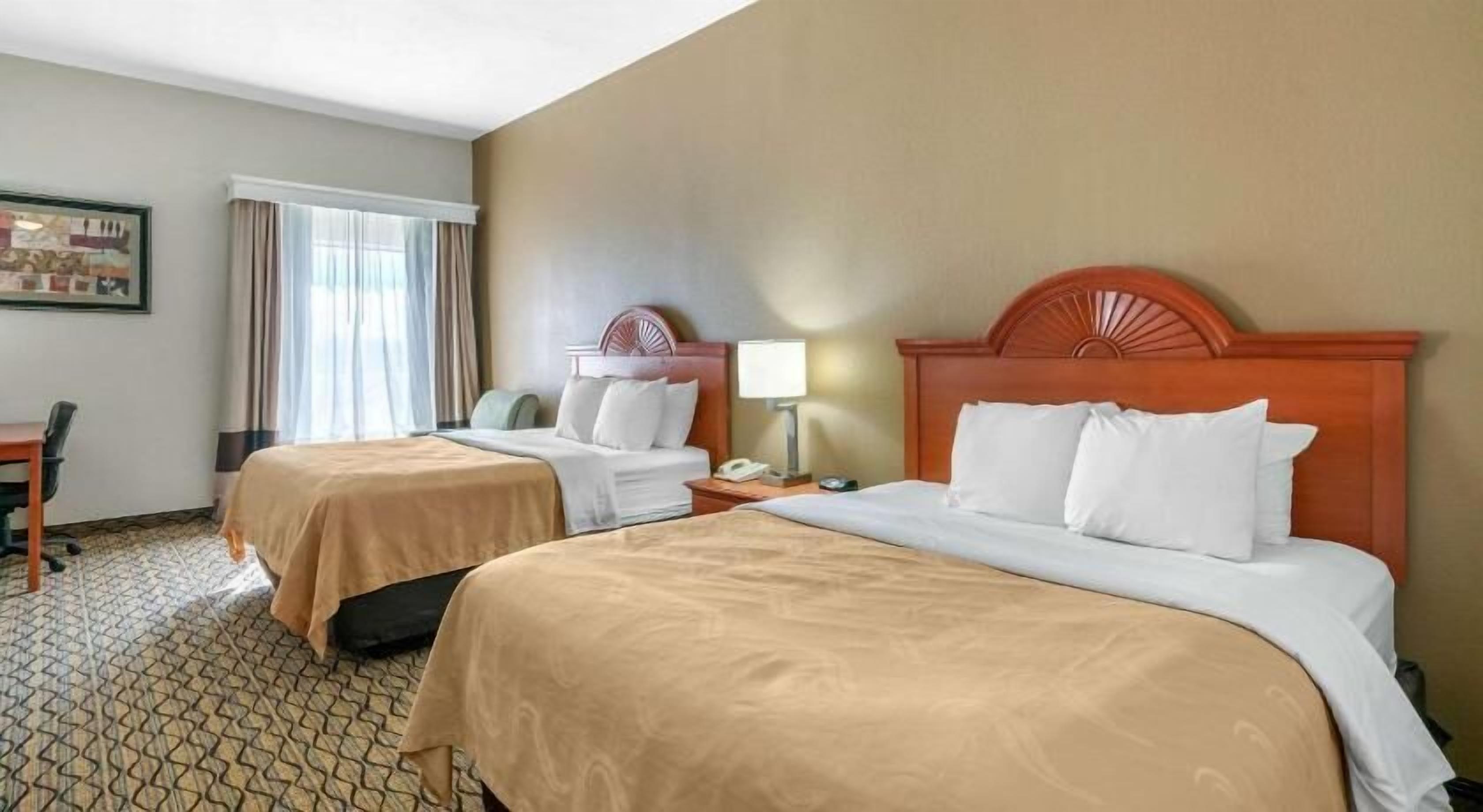 Desk, blackout drapes, iron/ironing board, free WiFi