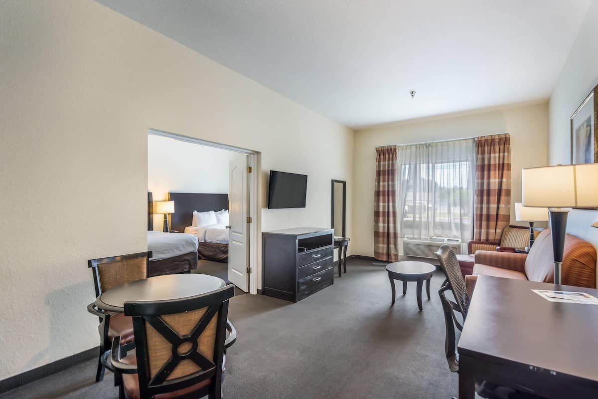 Suite, Multiple Beds, Non Smoking | Pillow-top beds, in-room safe, desk, iron/ironing board