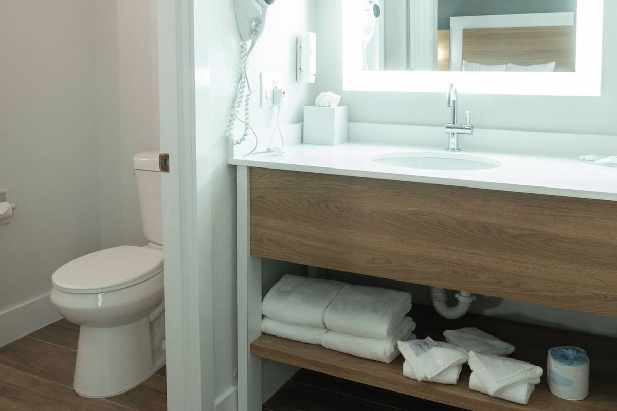 Pillow-top beds, in-room safe, desk, blackout curtains