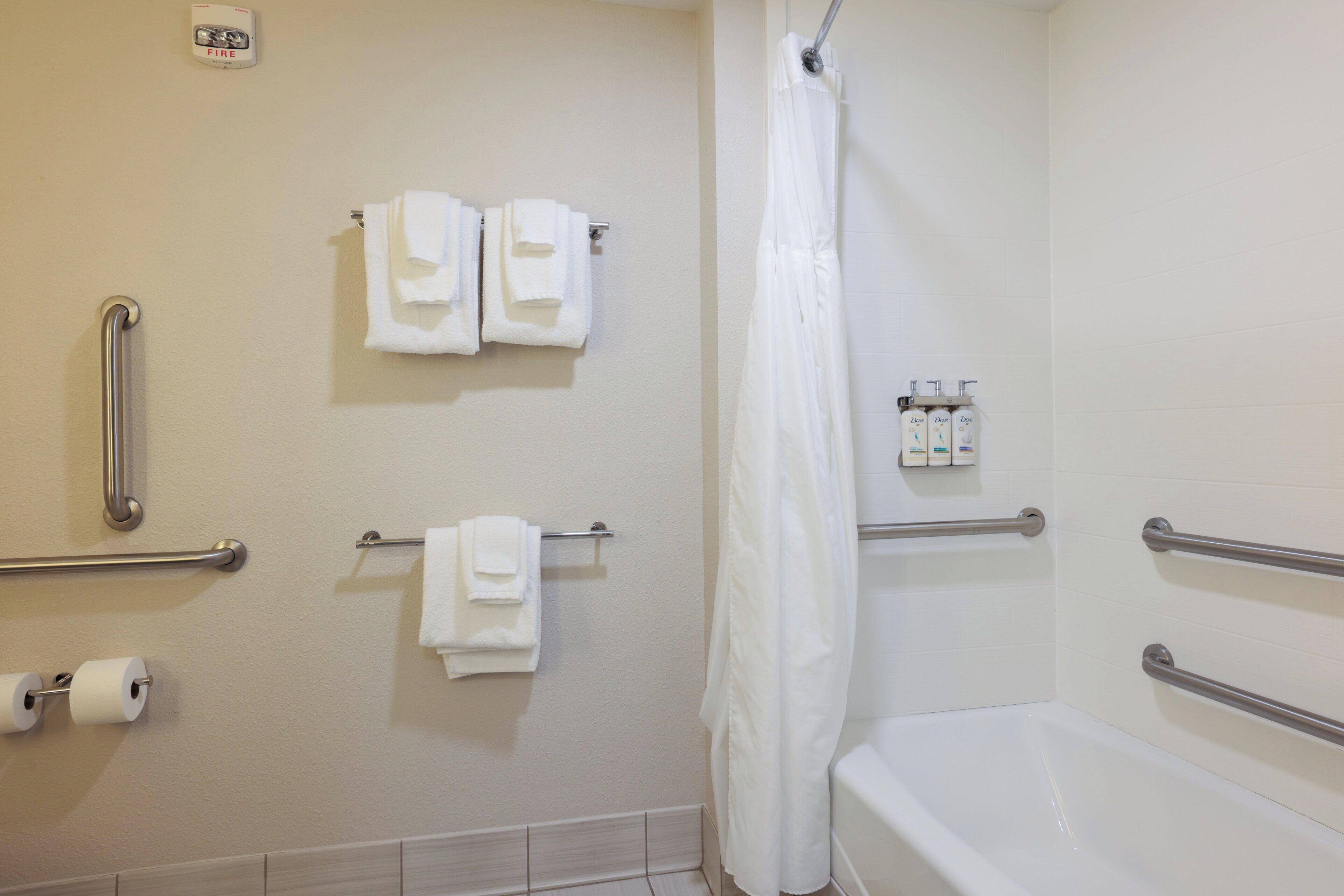 In-room safe, desk, laptop workspace, blackout drapes