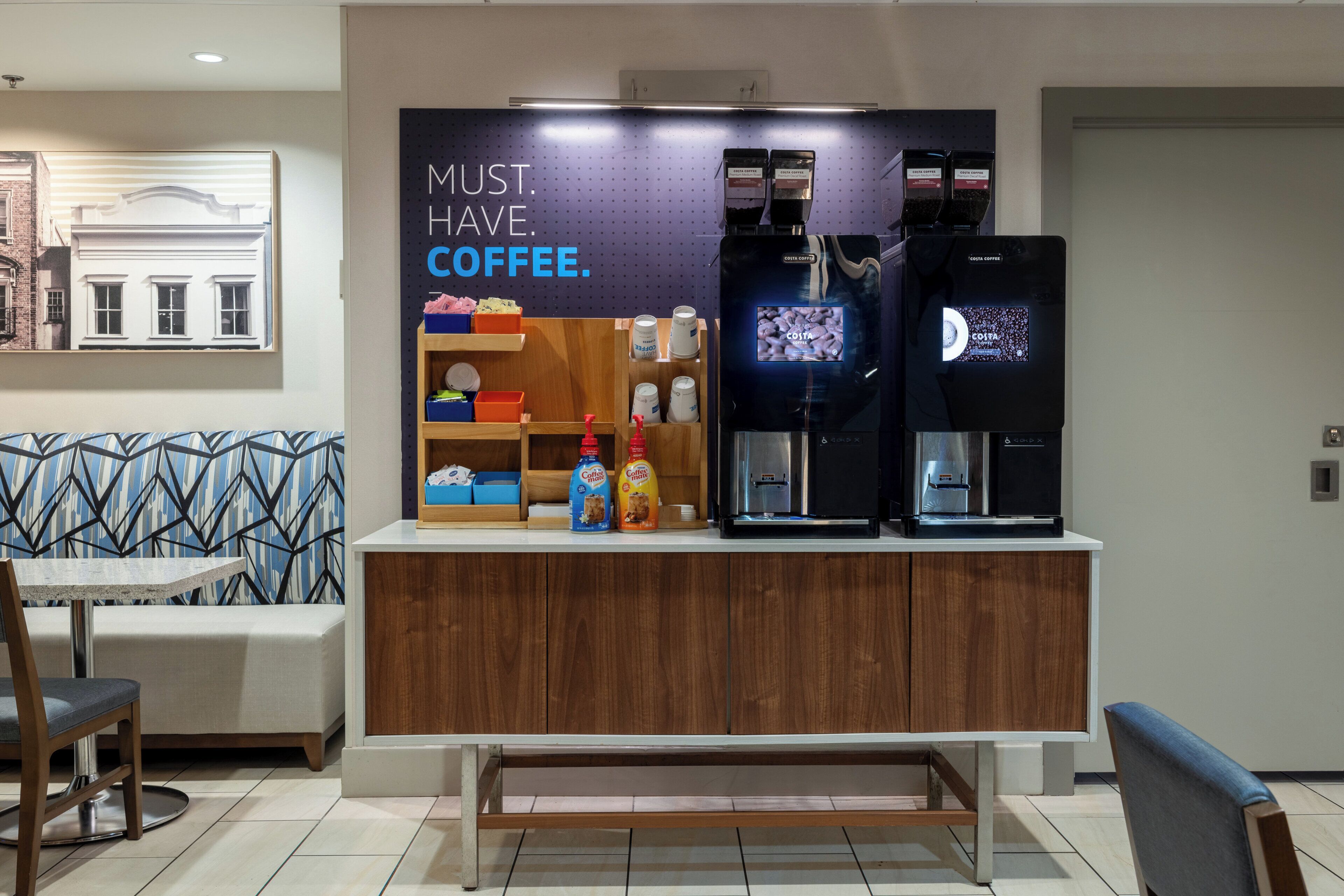 Free daily buffet breakfast