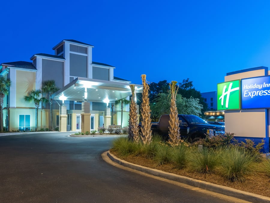 Front of property – evening/night
