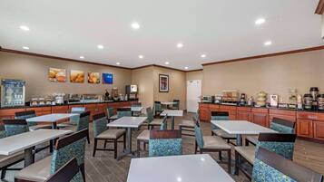 Free daily buffet breakfast