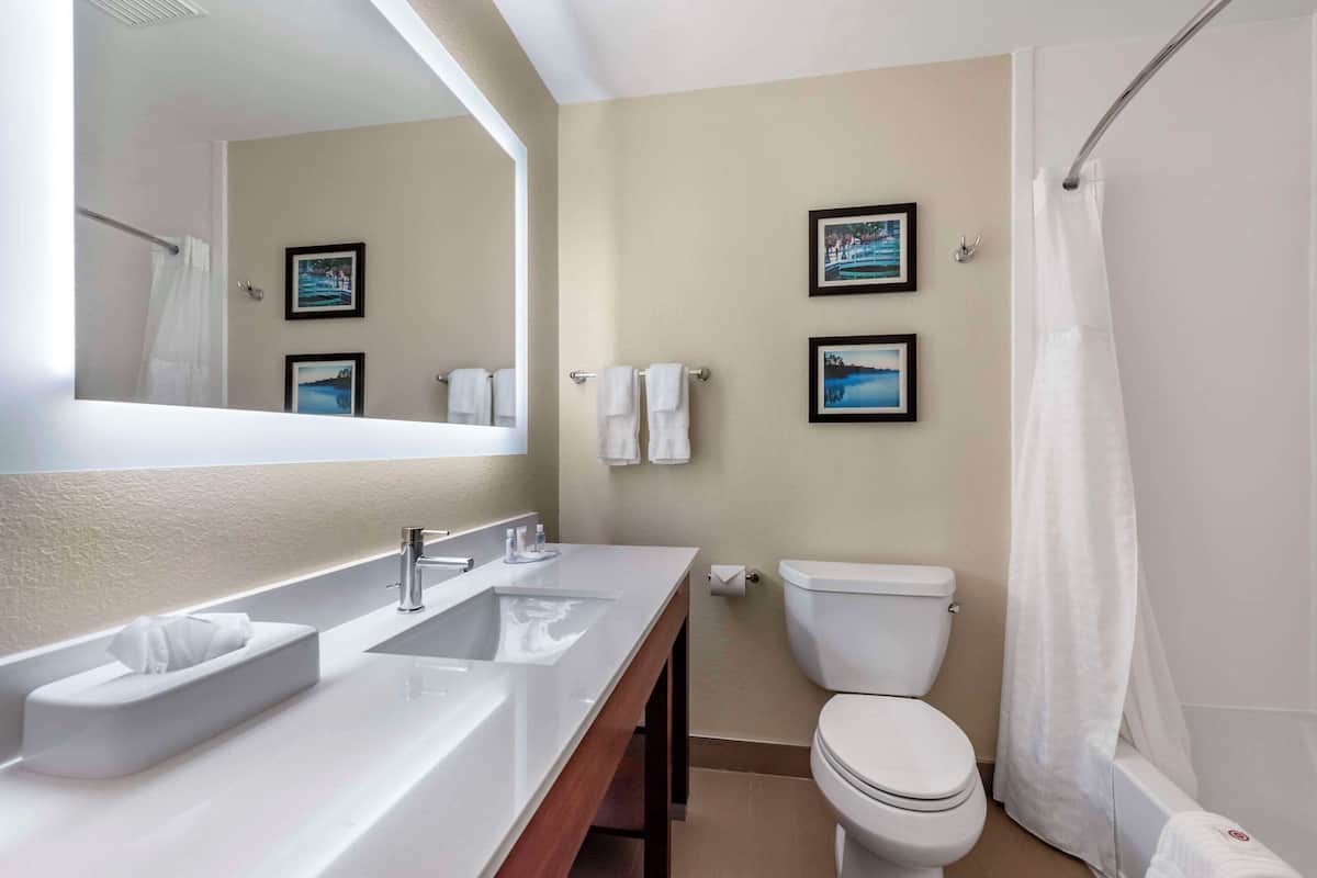 In-room safe, desk, iron/ironing board, free cribs/infant beds