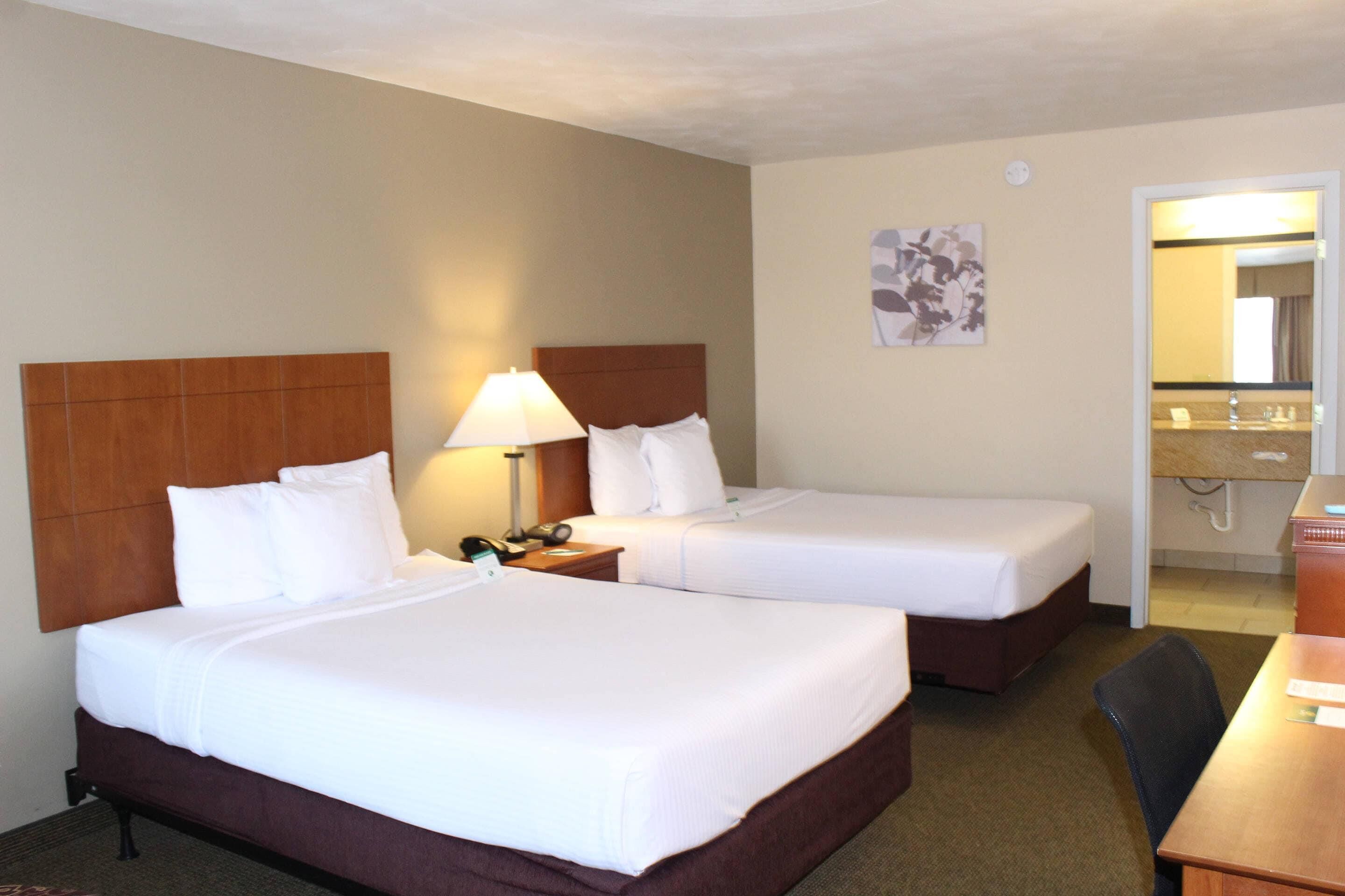 Room, 2 Double Beds, Non Smoking | Premium bedding, pillowtop beds, desk, laptop workspace