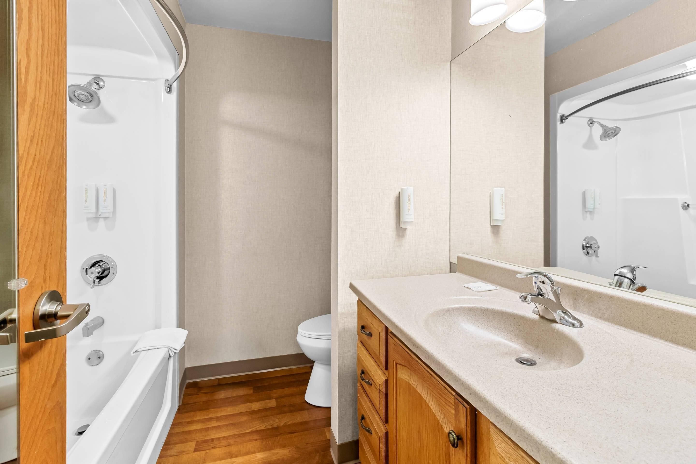 individually decorated, individually furnished, desk, blackout curtains