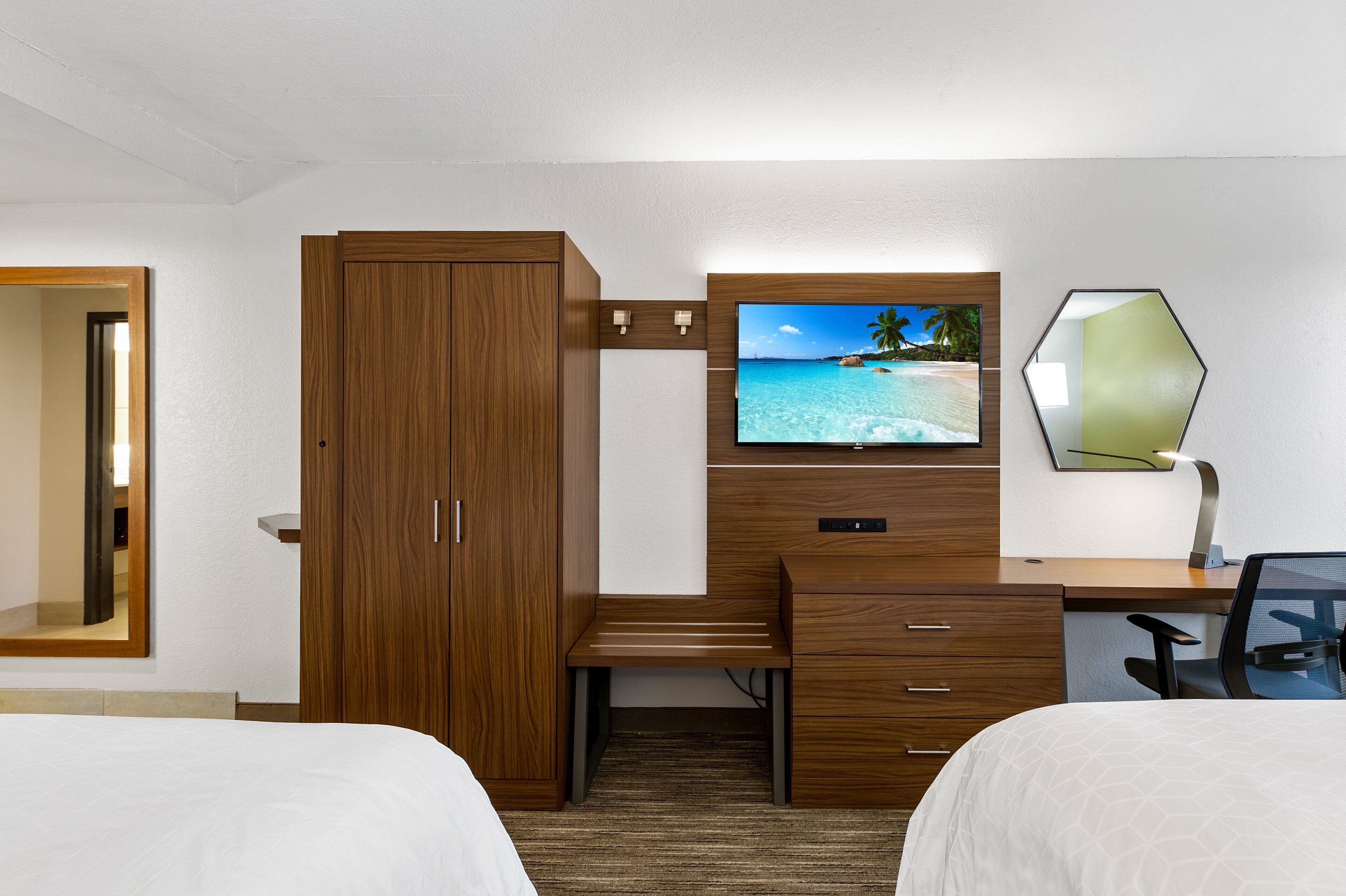 Standard Room, 2 Double Beds | Desk, laptop workspace, iron/ironing board, free cribs/infant beds