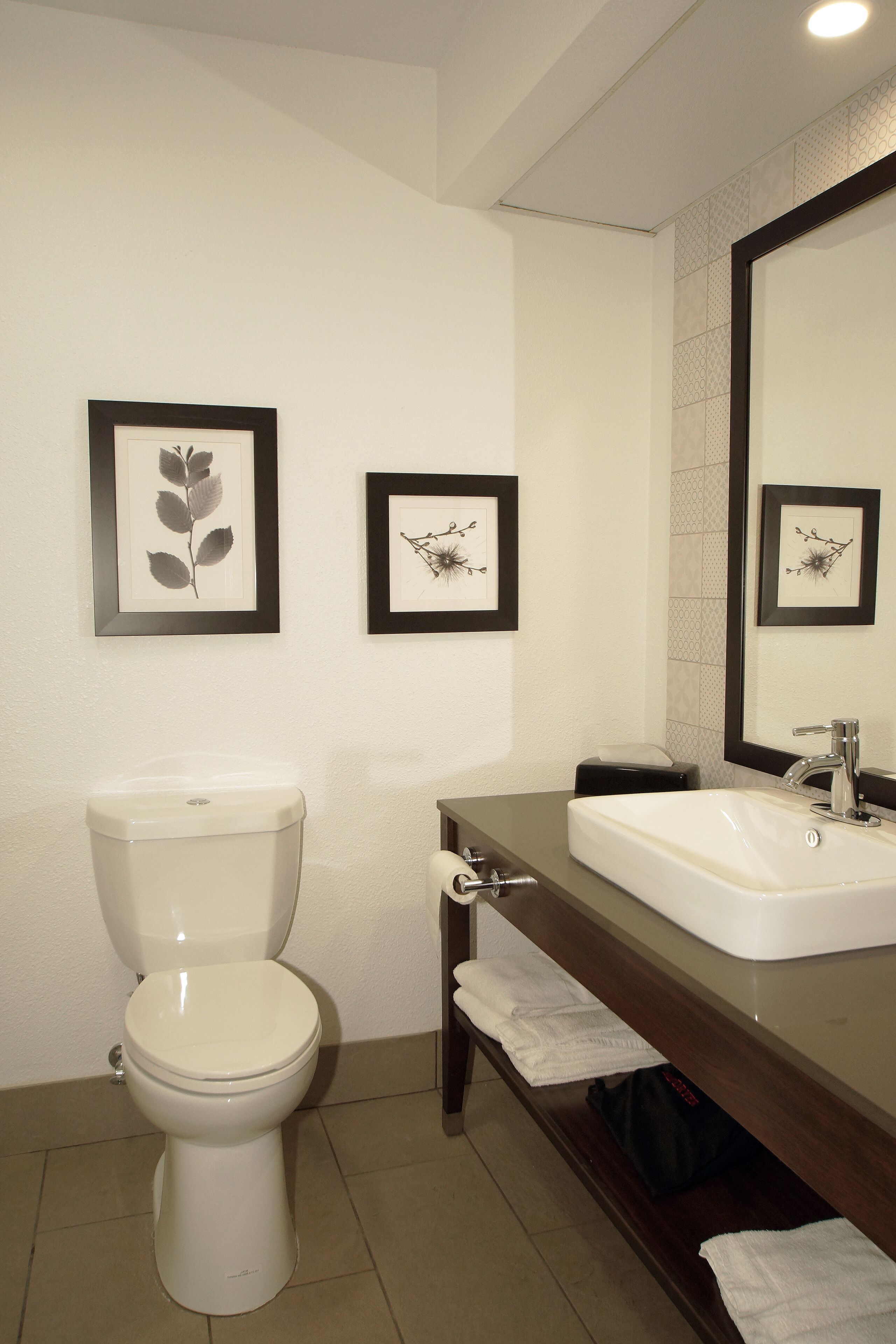 دُش غزير، مجففات شعر، مناشف، صابون