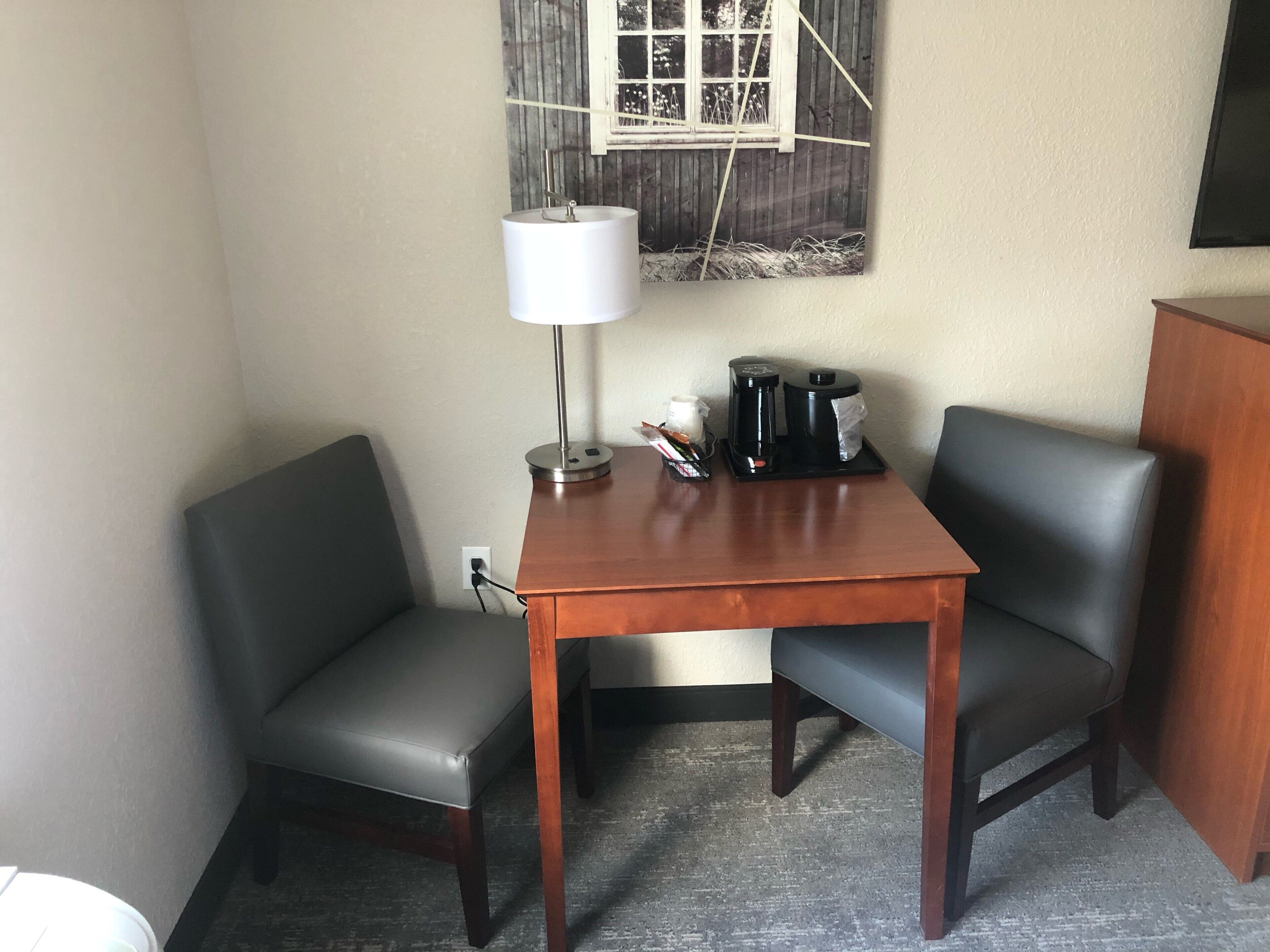 standard room, 2 queen beds, non smoking, refrigerator & microwave | in-room dining