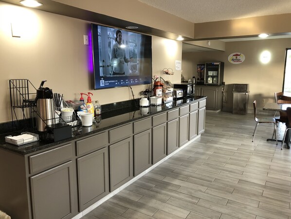 Free daily on-the-go breakfast 