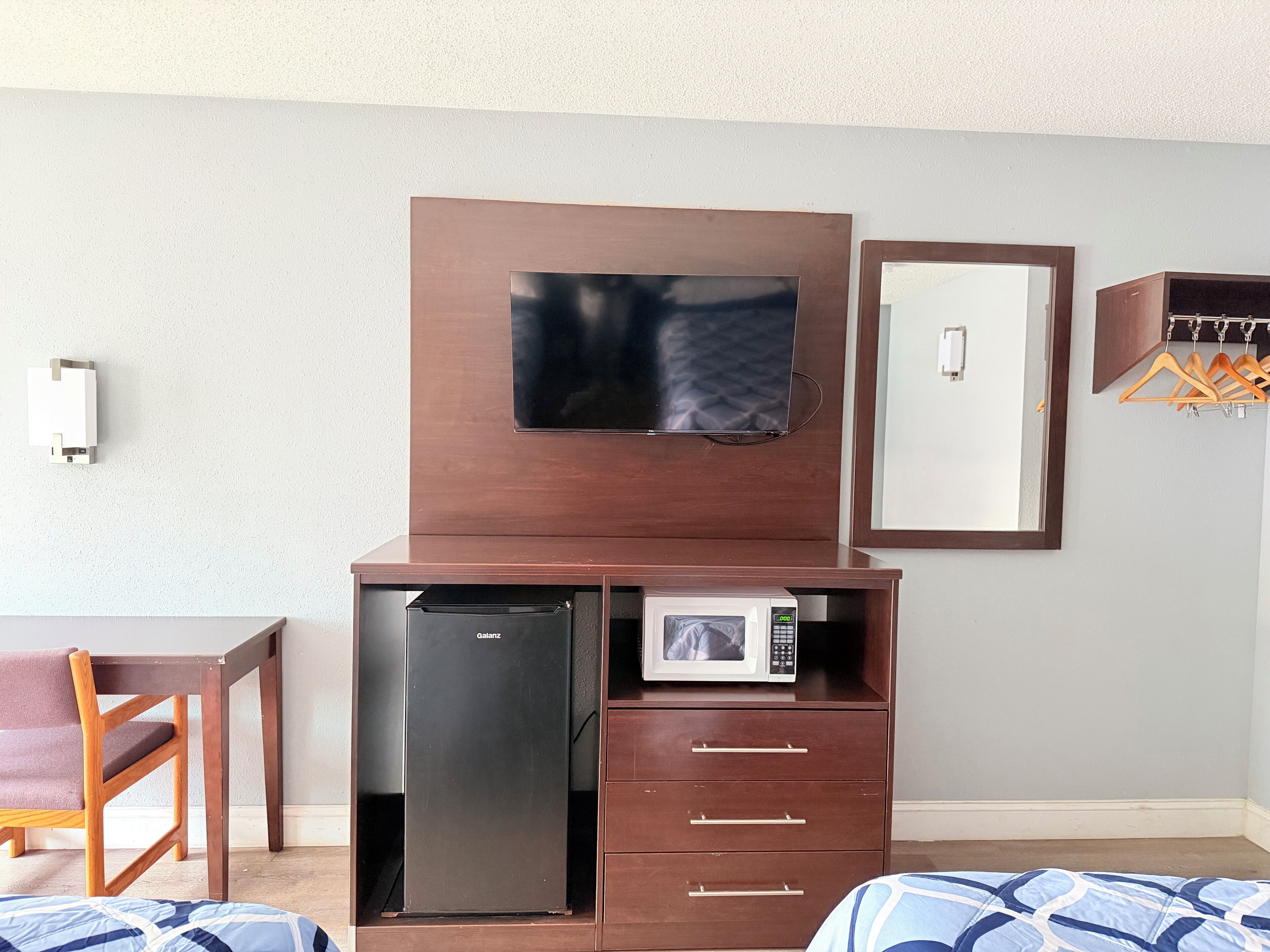 客房, 2 张大床 | 高档床上用品、羽绒被、办公桌、笔记本电脑工作区