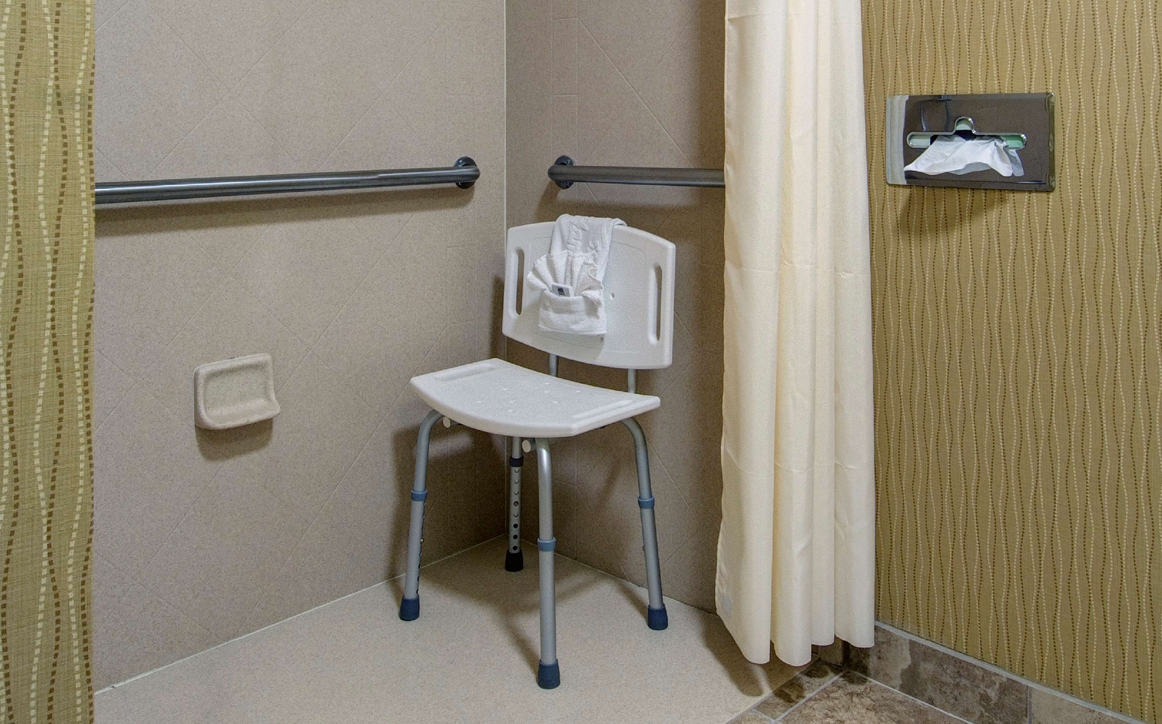 free toiletries, hair dryer, towels