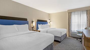 Room, 2 Queen Beds, Accessible, Bathtub (Pool View) | Premium bedding, down comforters, pillowtop beds, in-room safe