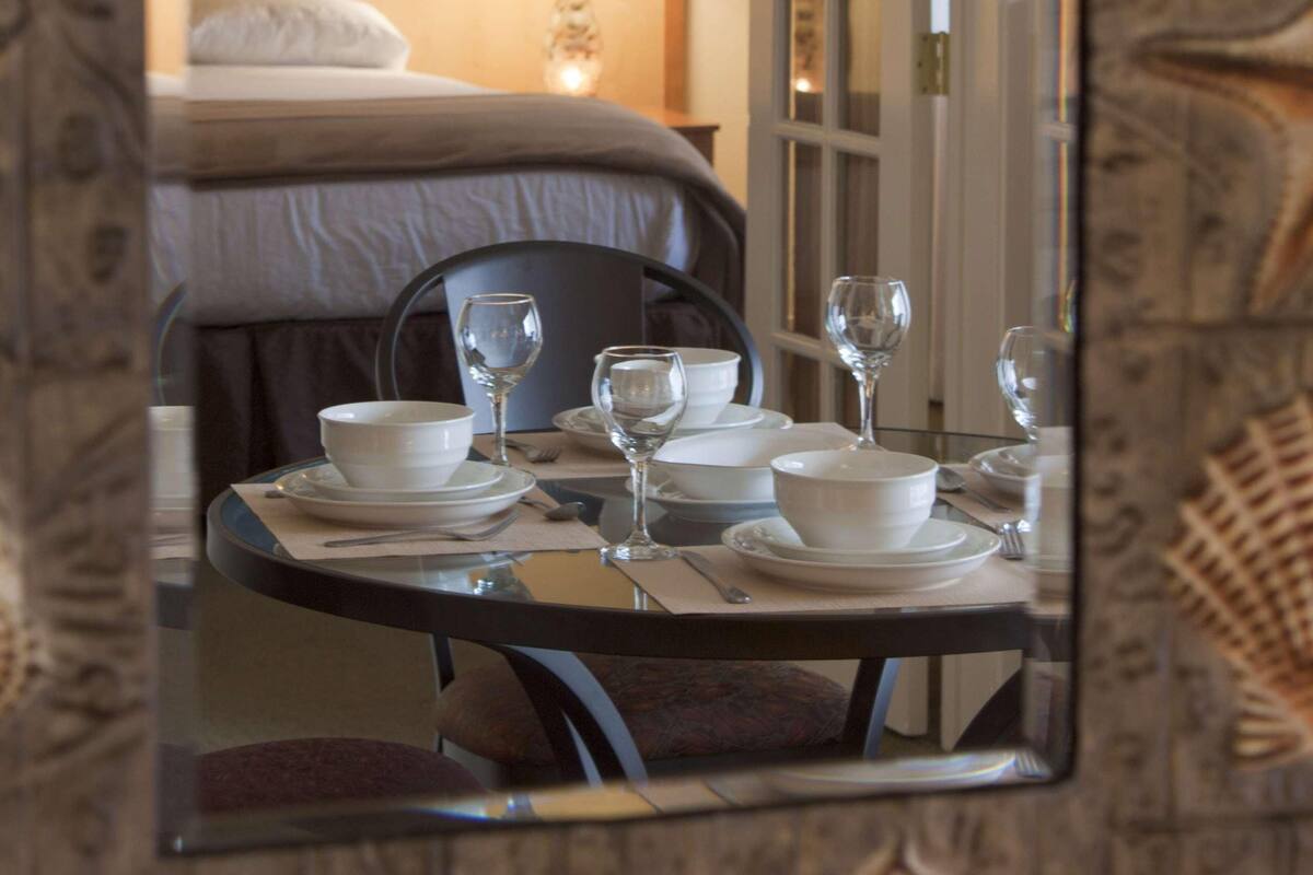 In-room safe, blackout drapes, iron/ironing board, WiFi (free)