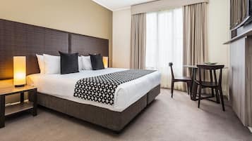 Minibar, in-room safe, desk, blackout curtains
