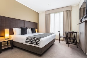 Minibar, in-room safe, desk, blackout drapes