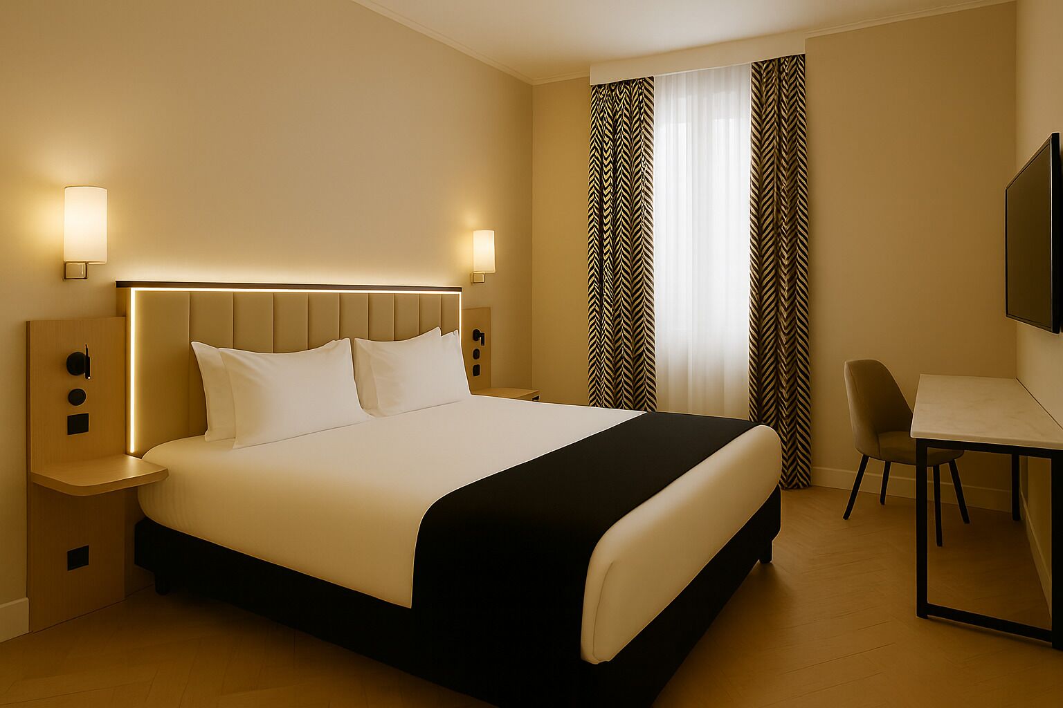 Suite junior | Ropa de cama de alta calidad y minibar 