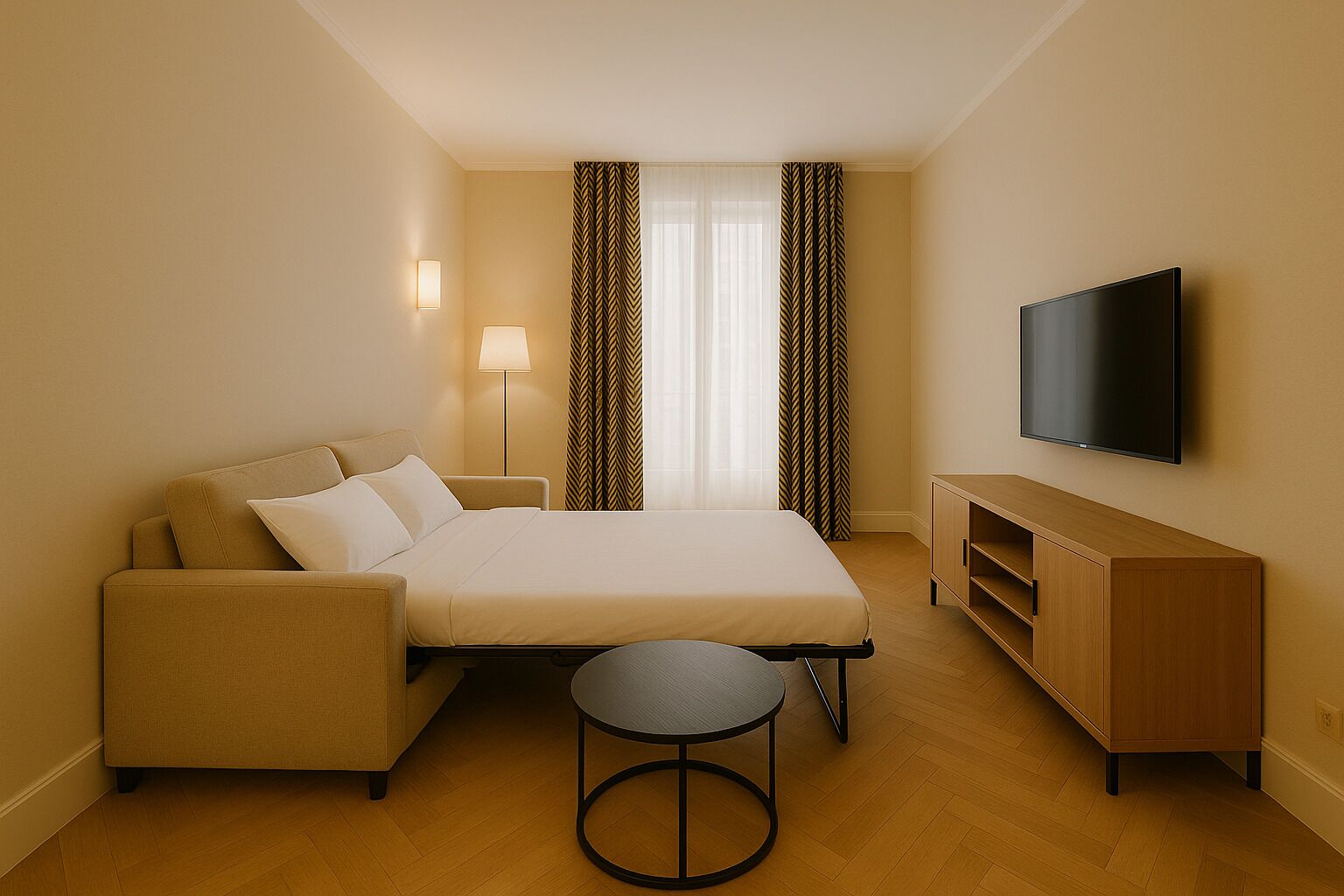 Suite junior | Área de sala de estar | Televisión de pantalla plana 