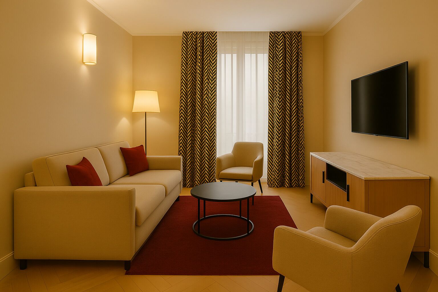 普通套房 | 起居區 | 平面電視