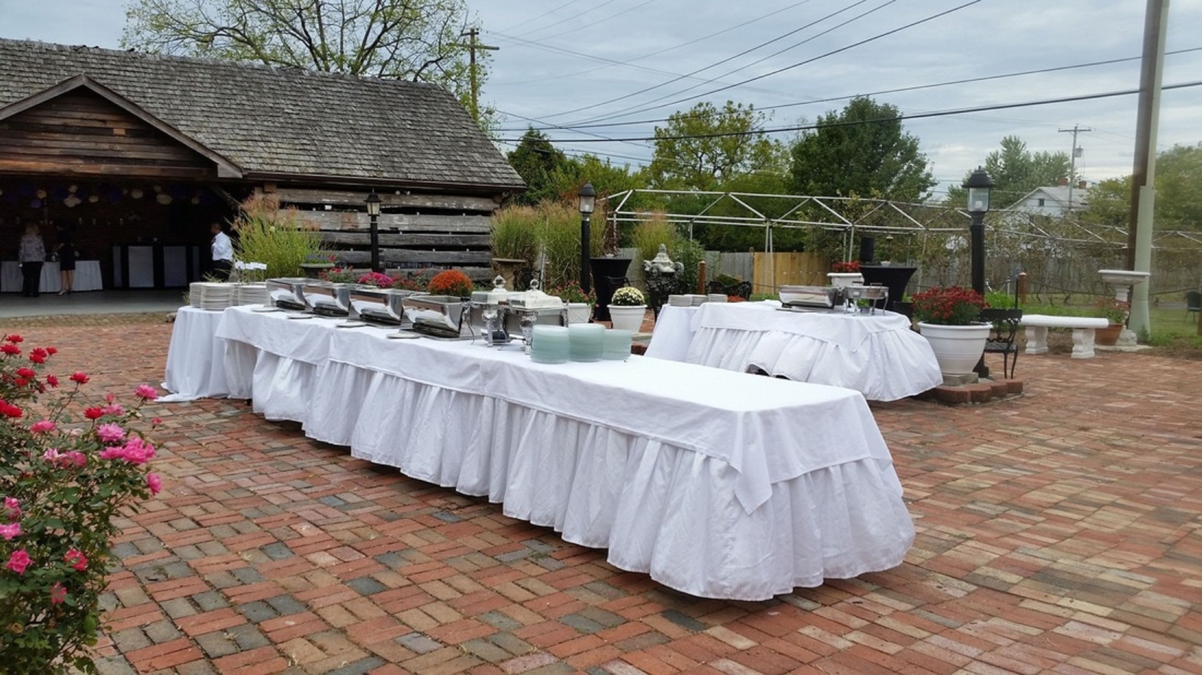 outdoor wedding area