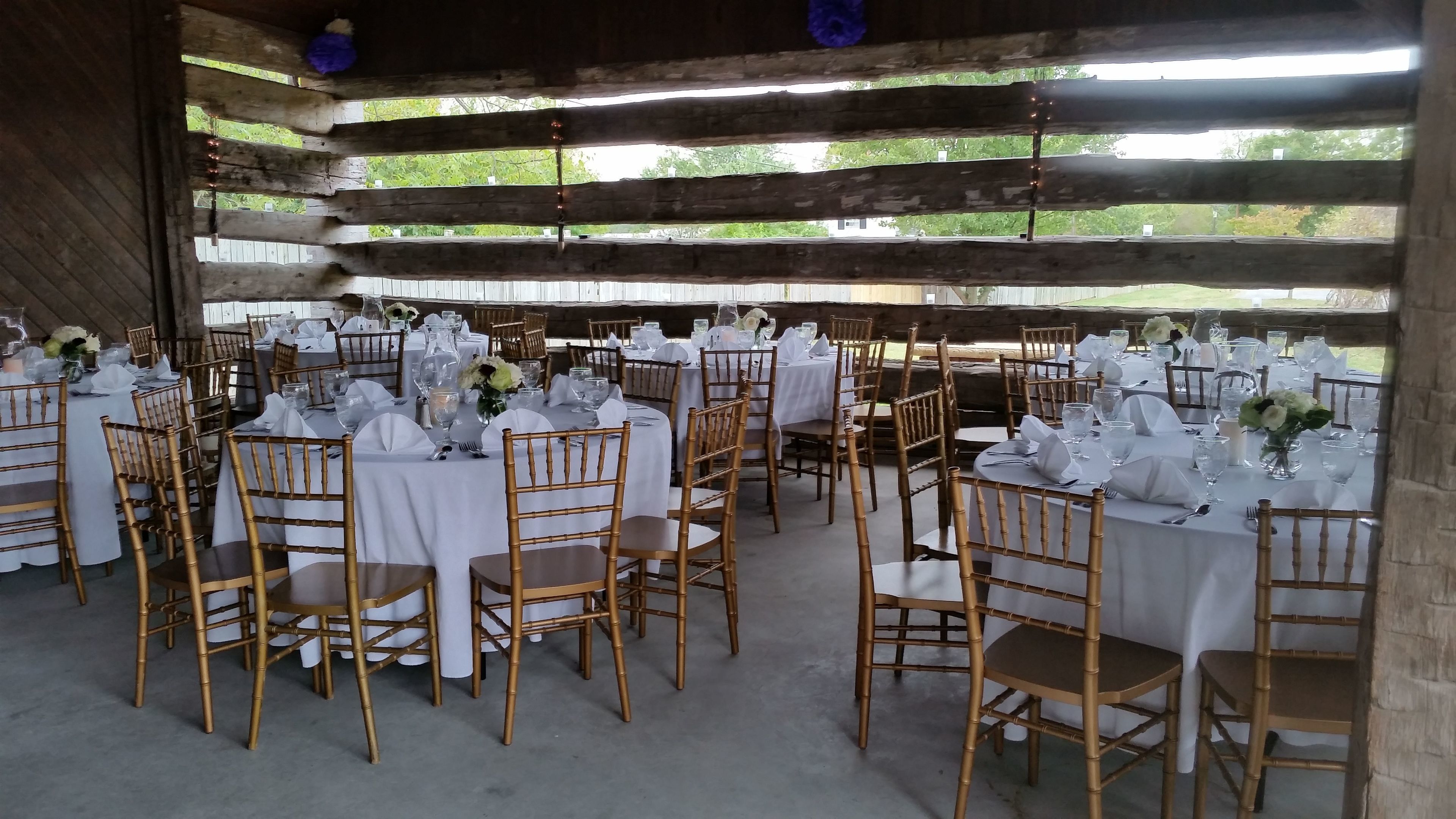 outdoor wedding area