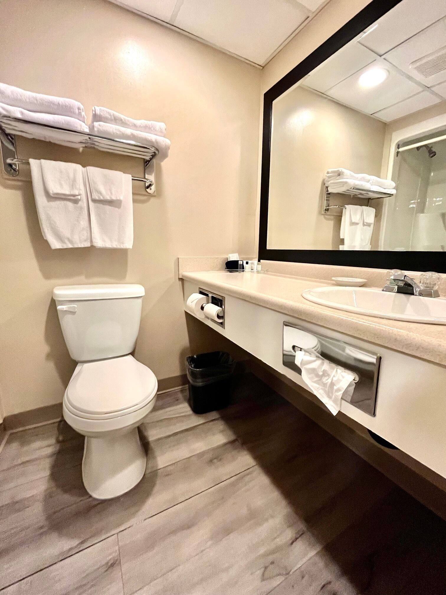 business room, 1 king bed | bathroom | combined shower/bathtub, hair dryer, towels