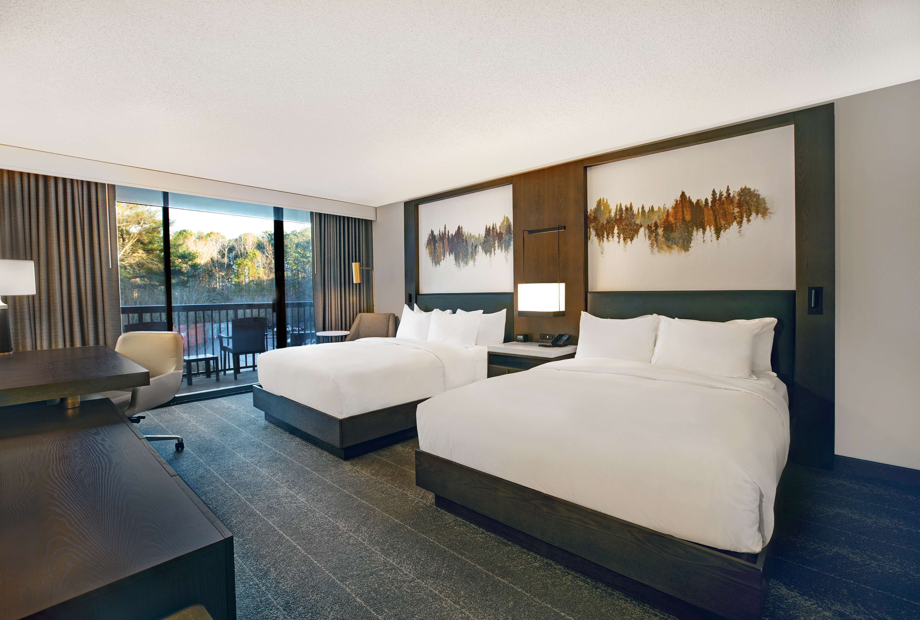 room, 2 queen beds, non smoking | premium bedding, pillow-top beds, in-room safe, iron/ironing board