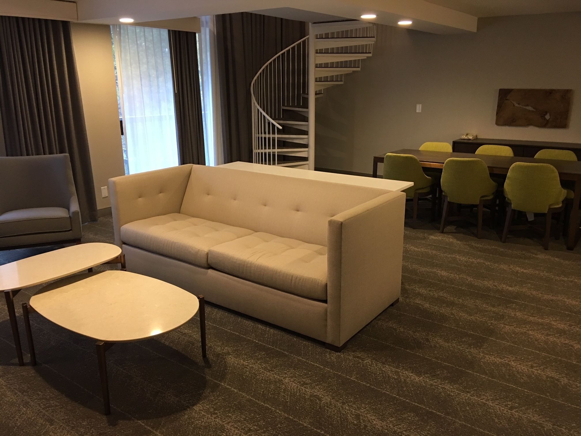 suite, 1 bedroom, non smoking (bi-level) | living area | smart tv