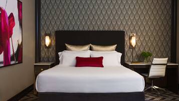 Egyptian cotton sheets, premium bedding, down duvets, pillow-top beds