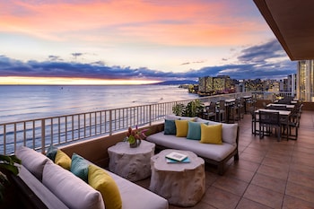 Reception area at The Twin Fin Hotel