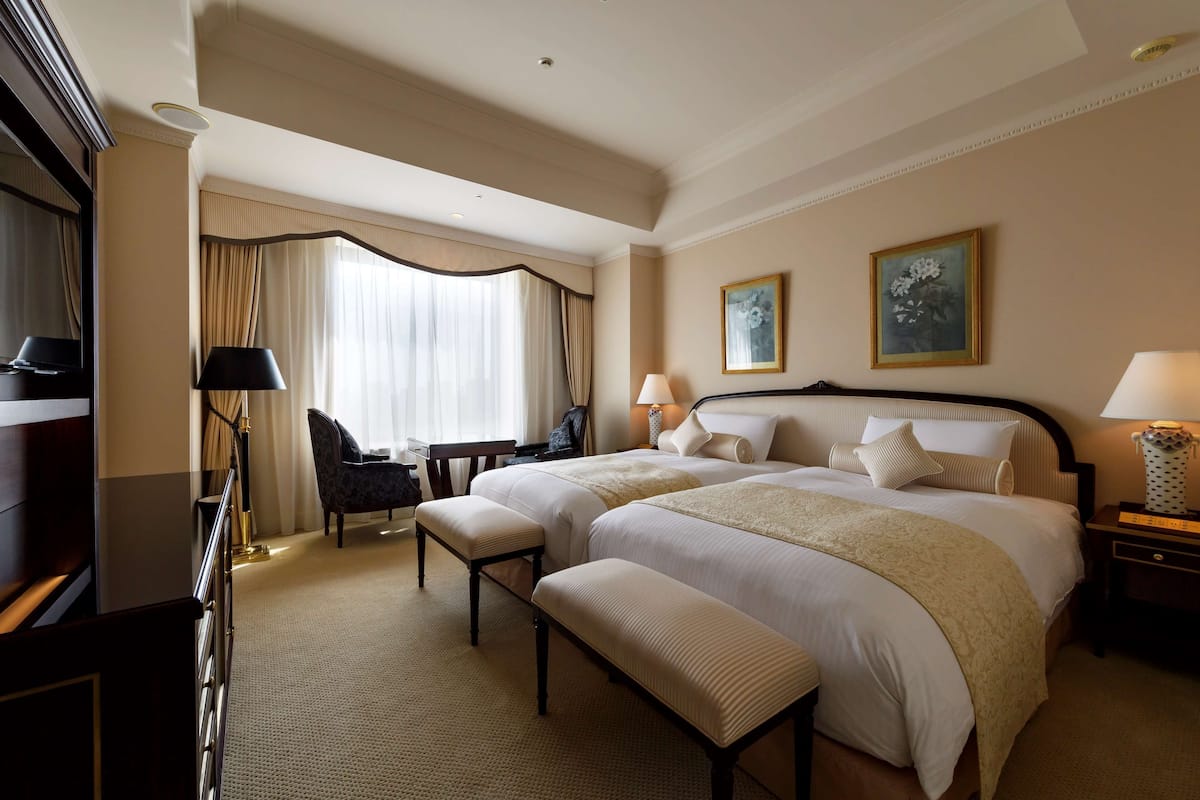 Premier-Zweibettzimmer, Nichtraucher (Renovated,FreeLoungeAccess) | 1 Schlafzimmer, hochwertige Bettwaren, Zimmersafe