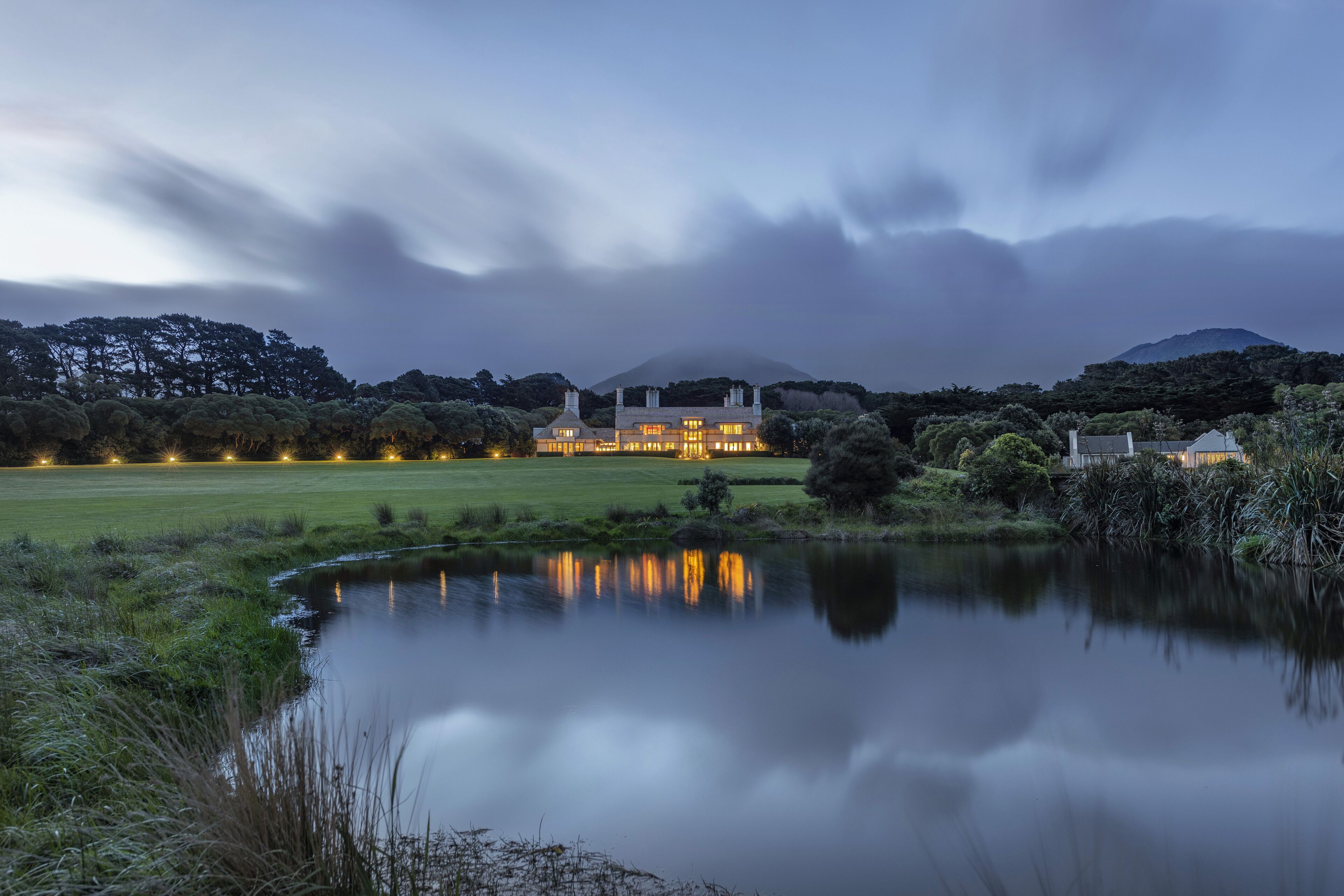 Front of property - evening/night