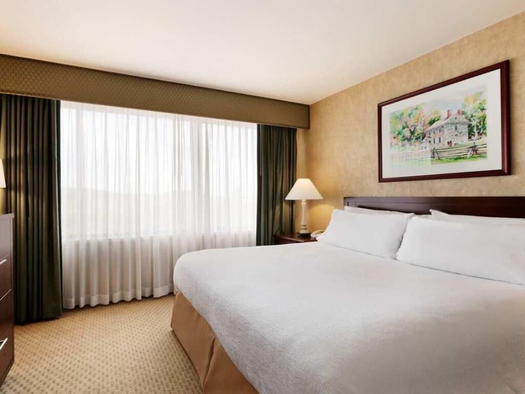 Premium bedding, desk, iron/ironing board, free cribs/infant beds