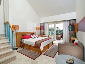 Family Room, 1 King Bed, Lagoon View | 1 bedroom, minibar, in-room safe, free cribs/infant beds