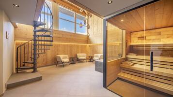 Sauna, steam room