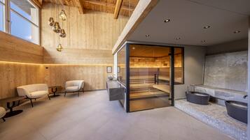 Sauna, steam room