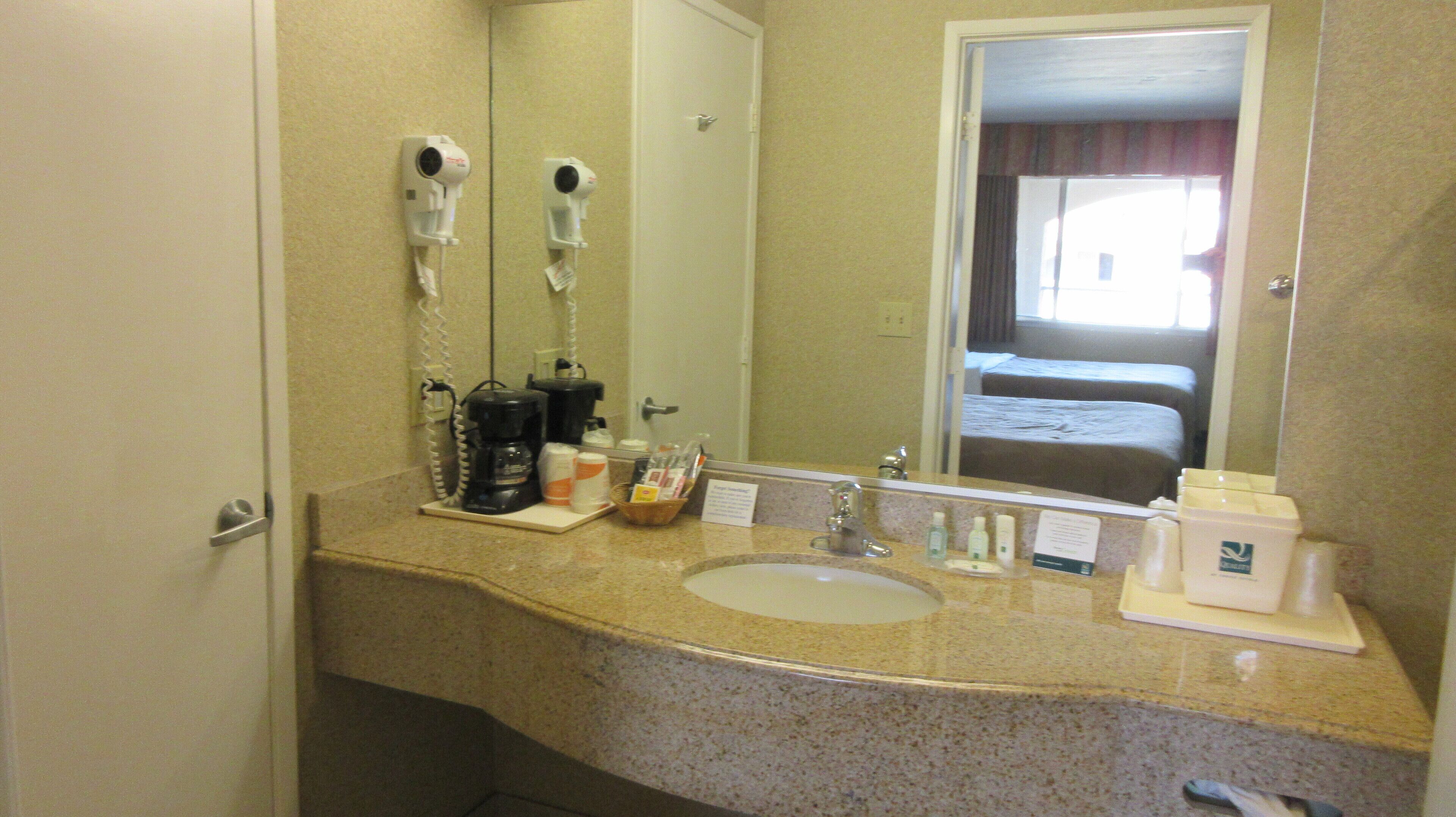 standard room, 2 queen beds | bathroom sink