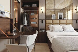 Minibar, caja de seguridad en la habitación y escritorio 