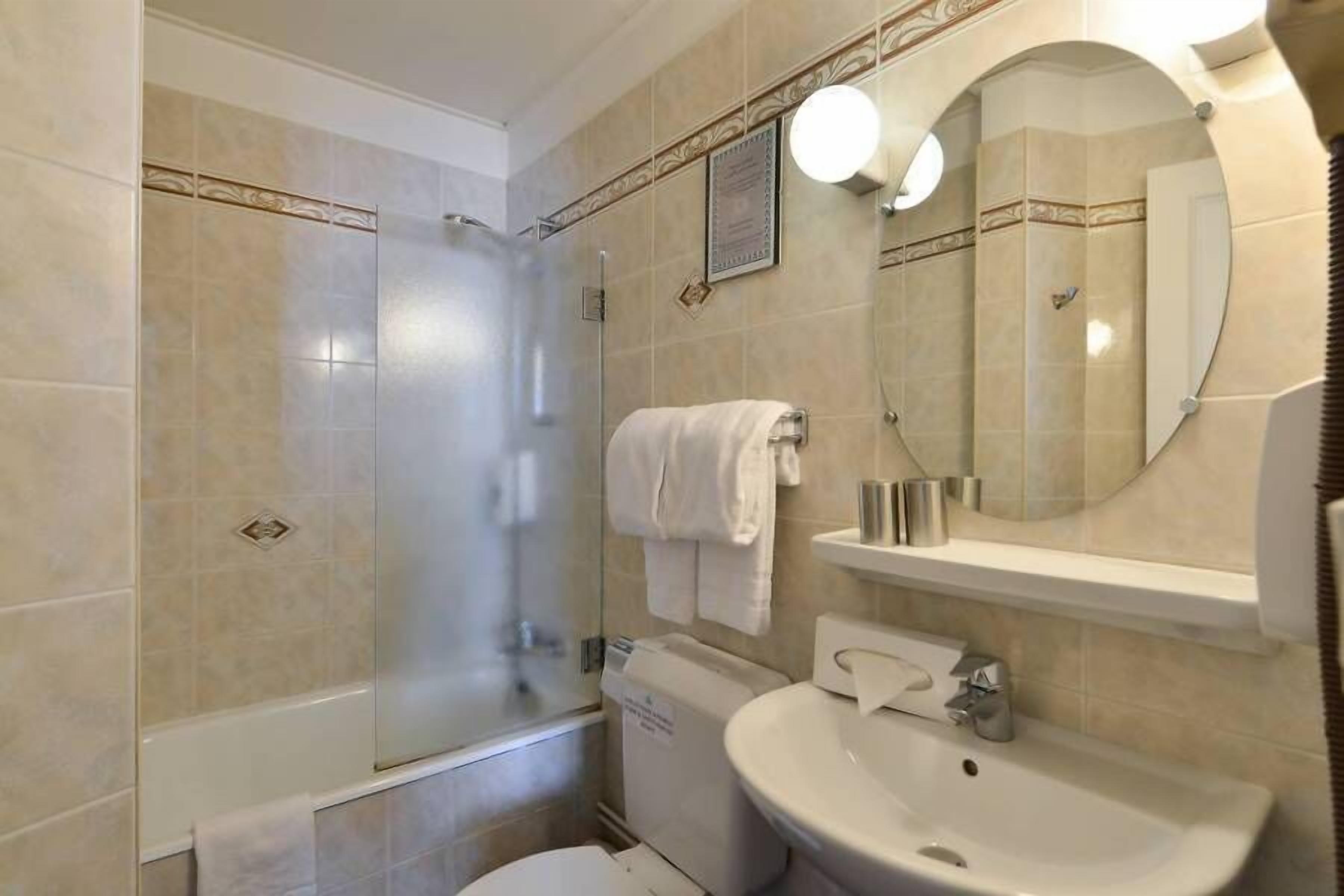 eco-friendly toiletries, hair dryer, bathrobes, towels